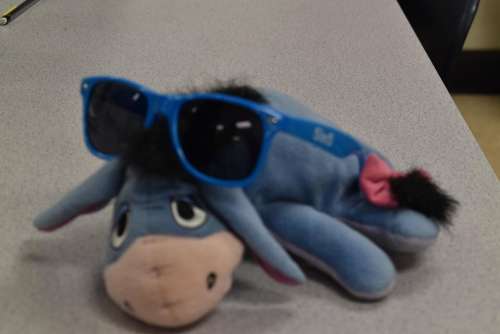 happy donkey sunglasses toy plush