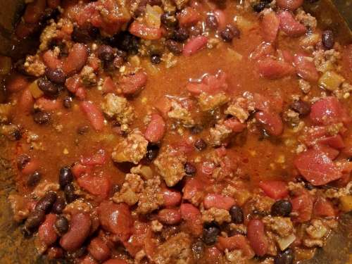 chili kidney beans ground beef meal entree