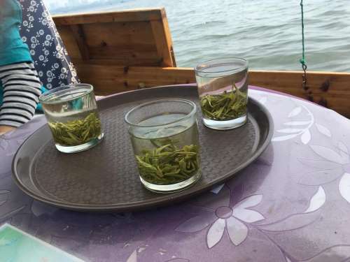 china hanzhou tea green tea lake