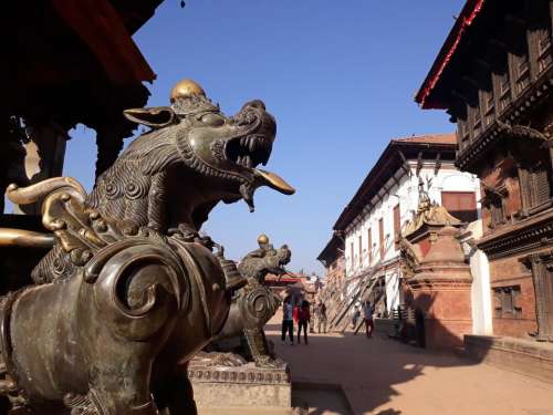 Bhaktapur Durbar Square Kathmandu valley Nepal   Nyatapola Temple. architecture religion