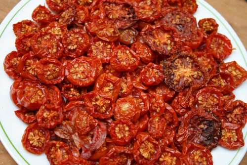 sun dried dried tomatoes food fruit