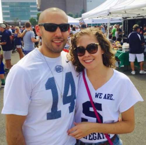 Zachary Knable Penn State Vs Temple people couple sports fans  