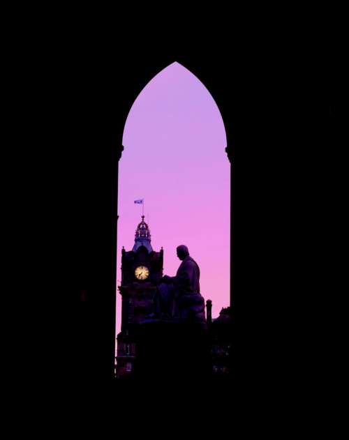 edinburgh scotland darkedinburgh sunrise sky