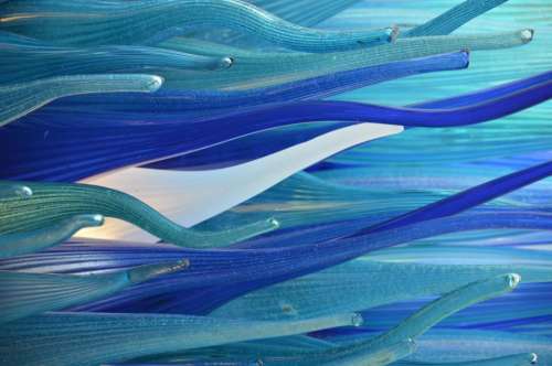abstract backgrounds glass surreal blue
