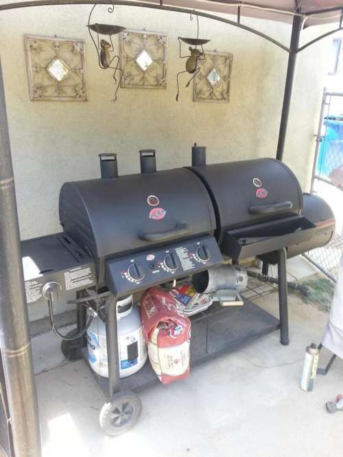 smoker gas grill grill