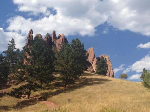 Boulder Colorado Settler's Park rock rock formations