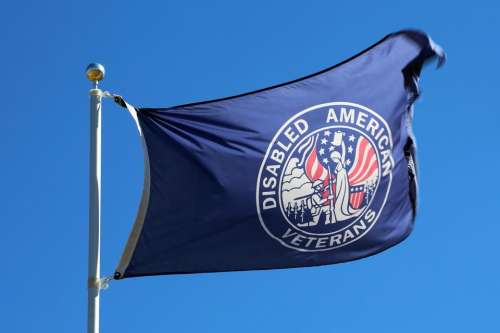 Disabled American Veterans Flag blue flag