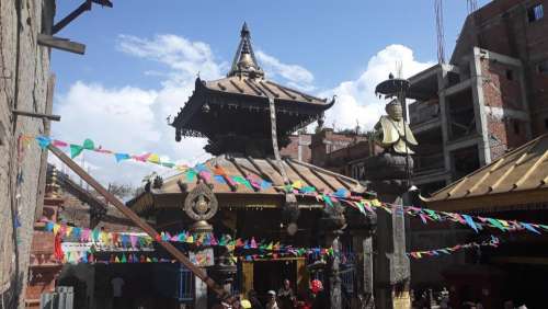 Pagoda Nepal Asia shrine architecture 