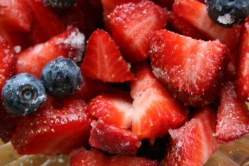 #tasty berries strawberries blueberries mixed fruit fresh fruit