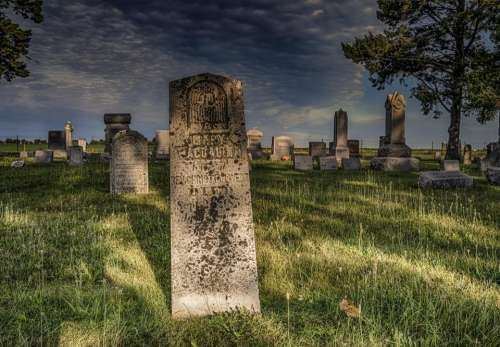 graveyard cemetery tombstone  