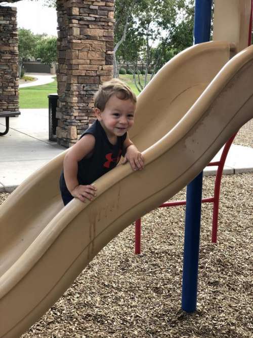 slide playground park play child