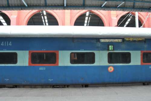 Train Train Bogiee Blue Train Chennai Egmore Indian Railways