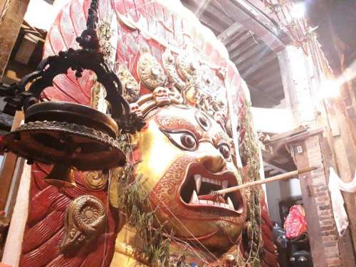 Napal travel temple   tourism statue