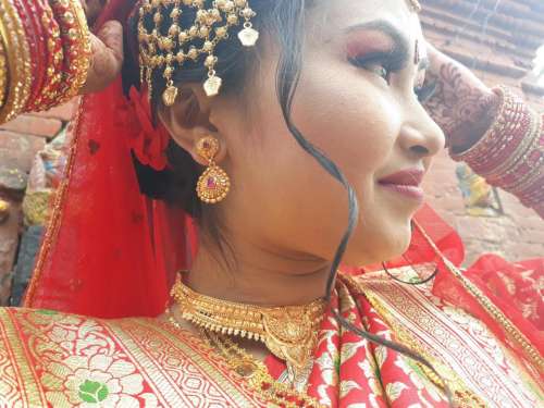 woman India wedding face