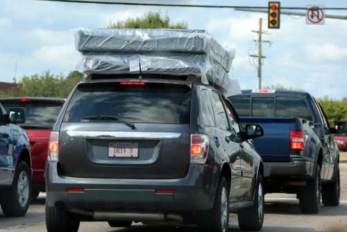 mattress moving car automobile vehicle