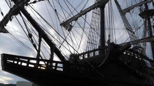 nautical ship rigging mast deck
