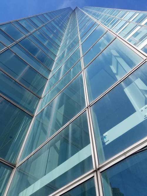 Perspective architecture modern glass business  