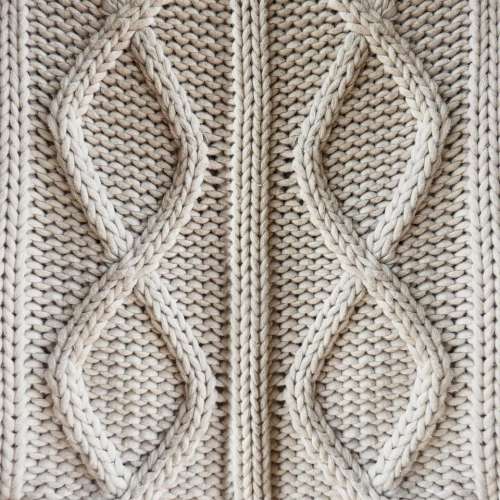 diamond knitting cable wool cardigan