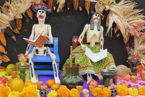 ofrenda altar Day of the Dead Oaxaca Mexico