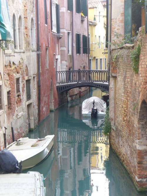Venice canal Italy scenic water reflection Europe