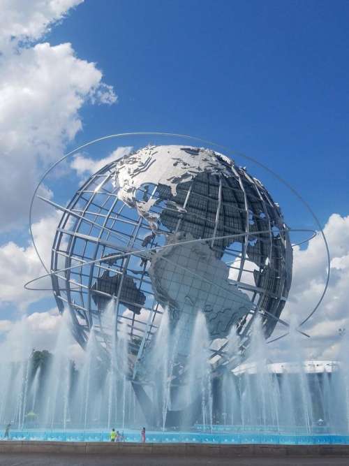 Globe world Unisphere Queens NYC
