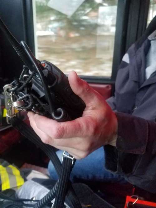 radio hand held radio emergency fire department communication
