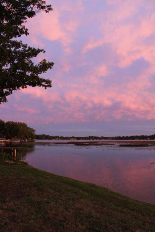 #sunset #lake 