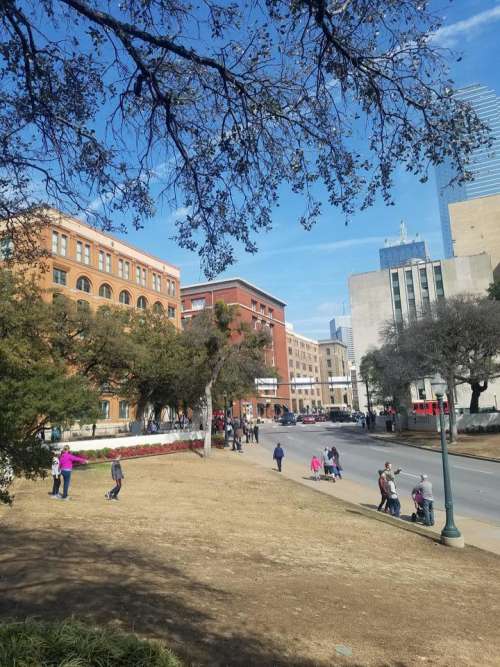 Dealey plaza Dallas Texas city historical
