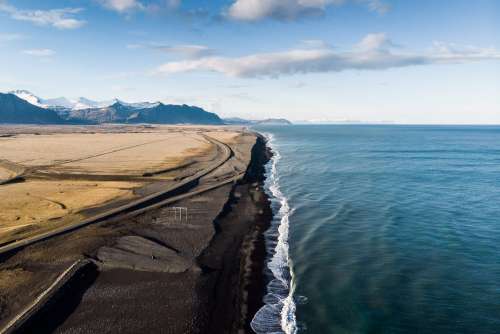 Iceland Shoreline Landscape