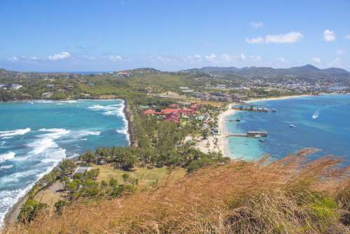 Atlantic Ocean Caribbean Sea St Lucia Saint Lucia