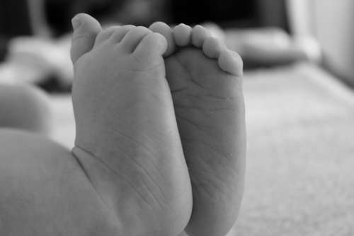 Baby Feet Newborn Small Cute Infant Human Skin