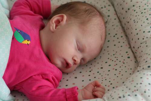 Baby Girl Sleep Sweet Cute Child Newborn