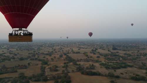 Ballooning Human Sky Flying Travel Basket