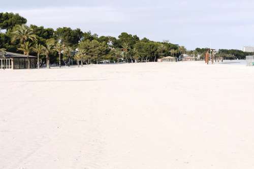 Beach Background Coast Minimalist Peaceful Sand