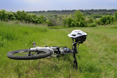 Bike Helmet Ukraine Travel Tourism Transport Sky