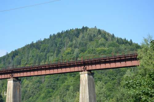 Bridge The Carpathians Mountains Travel Nature