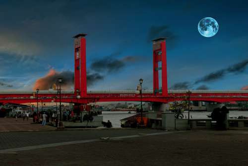 Bridge Ampera Palembang Indonesian