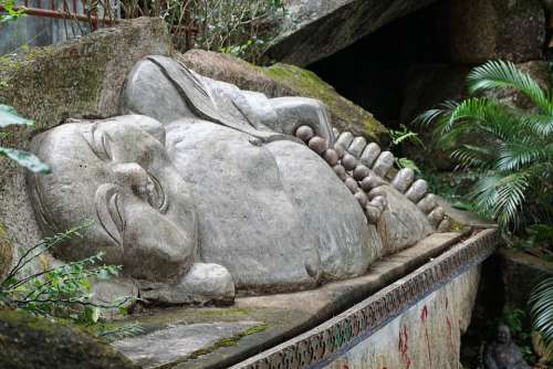 Buddha Sculpture Figure Religion Hong Kong