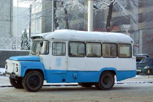 Bus Kyrgyzstan Old Communist Cccp Ussr
