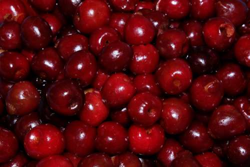 Cherry Ripe Tasty Fruit Red Sweet Vitamin