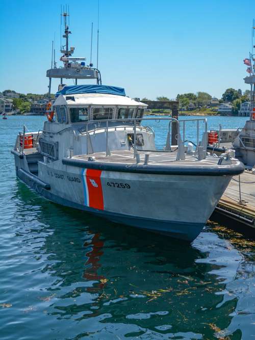 Coast Guard Boat Gloucester Ma Security Military