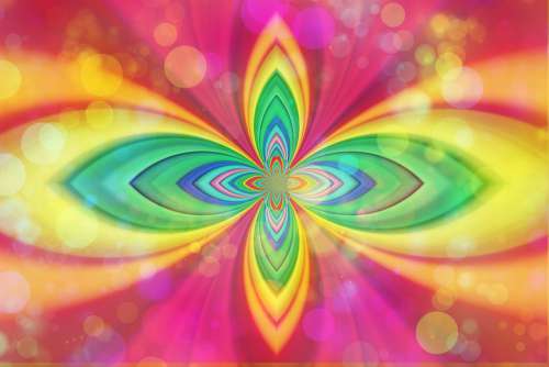 Color Abstract Form Ellipse Bokeh Center