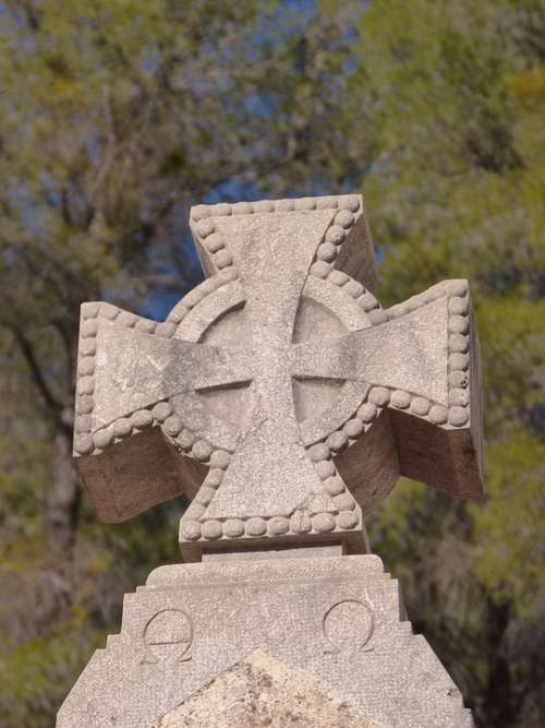 Cruz Alpha Omega Cemetery Pedra Labrada Tomb