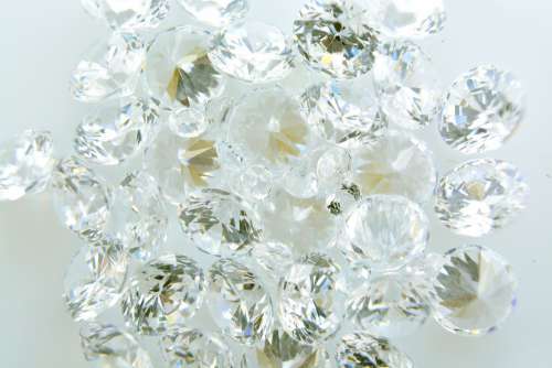 Cubic Gem Gemstone White Jewel Stone Crystal