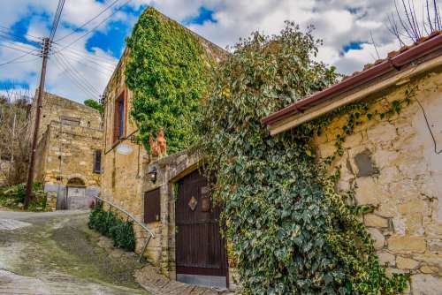 Cyprus Arsos Village Street Houses Architecture