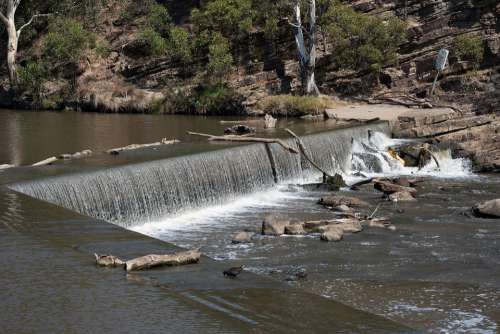 Dights Falls Melbourne Waterfall Water River