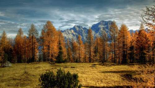 Dolomites Sorapiss Alm Nature Clouds Sky View