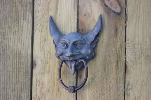 Door Knocker Decorative Gargoyle Metal