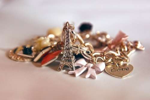 Eiffel Tower Bracelet Heart Jewelry Fashion