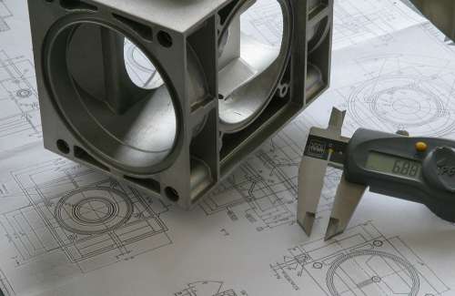 Engineer Drawing Blueprint Technology Sketch